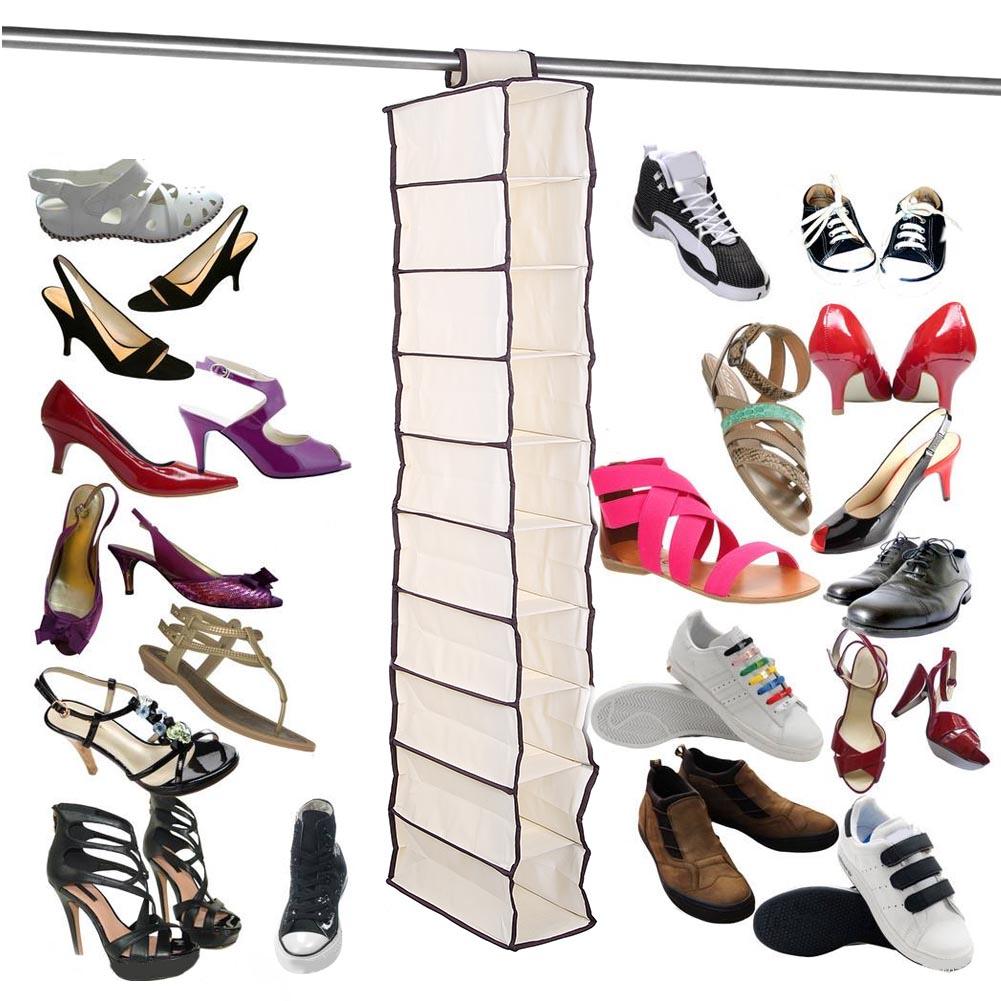 Sac de rangement suspendu à 10 couches, organisateur de placard, organisateur de garde-robe, vêtements, poches de rangement de porte, chaussures, boîte à tiroirs suspendue, étagères