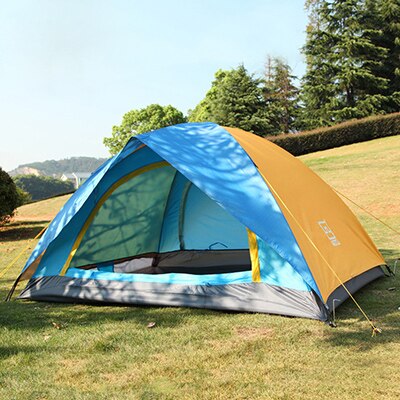 1-2 Person Double Layers Outdoor Camping Tent One Bedroom Waterproof Hiking Picnic Adventure Camping Climbing Four-season Tents: Default Title