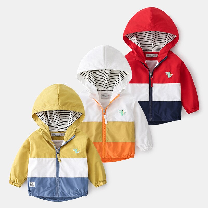 Veste à capuche pour enfants, manteau de dessin animé pour garçons, printemps-automne , BC268