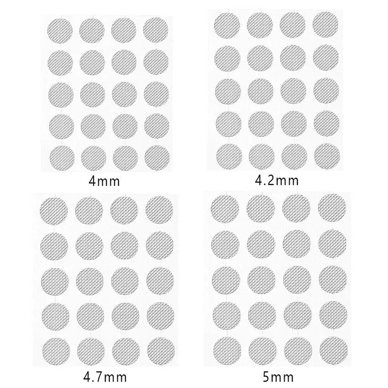 Earphone Dustproof Net 4mm 4.2mm 4.7mm 5mm Mesh Net DIY Filter In-ear Headphones Anti-dust Protector Covers Earphone Accessories: CORAL