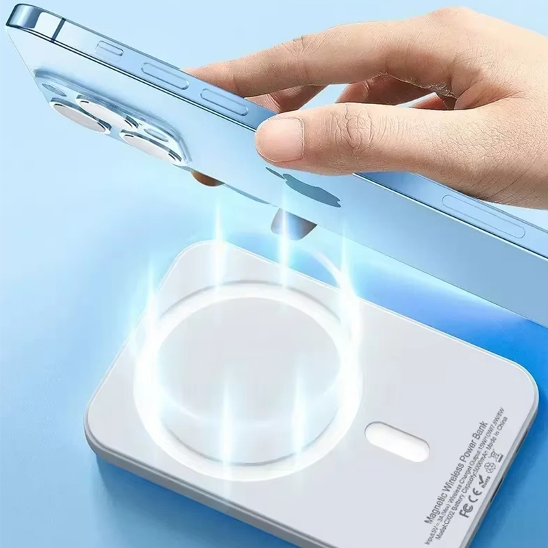 Magnetisk powerbank til iphone original ekstern batteri bærbar trådløs oplader til apple magsafe powerbank reservebatteri