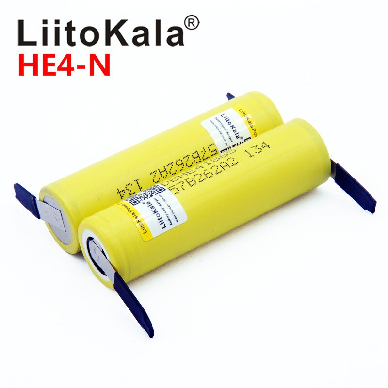 Liitokala HE4 2500 Mah Li-Ion Batterij 18650 3.7V Oplaadbare Batterijen Max 20A,35A Ontlading + Nikkel Vel