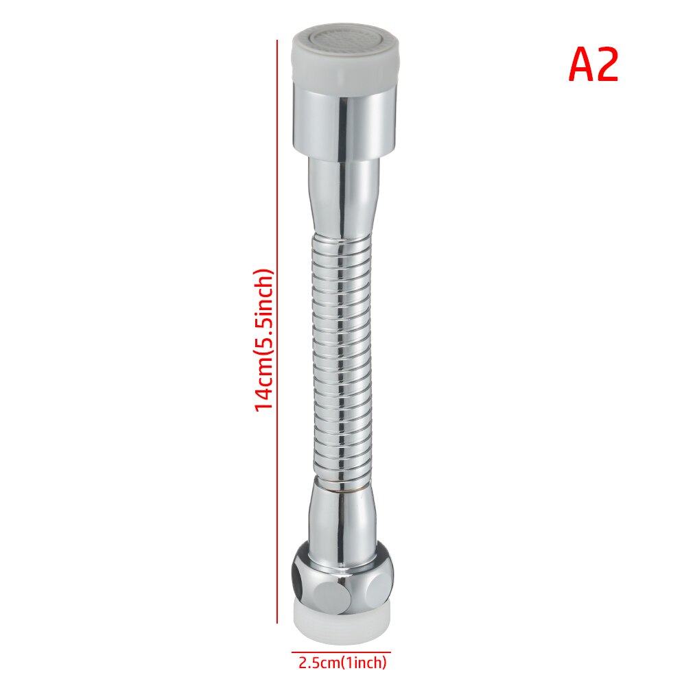 360 ° Rotatie Keuken Uitbreiding Kraan Filter Koperen Mondstuk Tap Connector Adapter Water Saving Swivel Badkamer Accessoires: A2