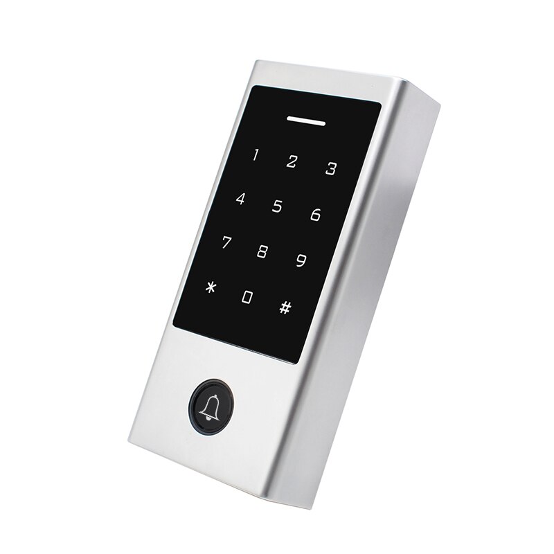 Metal Backlight Touch Keypad Waterproof RFID Card Password Reader Standalone Access Control