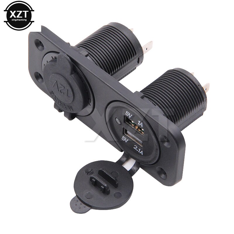 12V Auto Dual USB Cigarette Lighter Socket 3.1A/4.2A Car Boat Motocycle Tractor Adapter Charger Digital Voltmeter