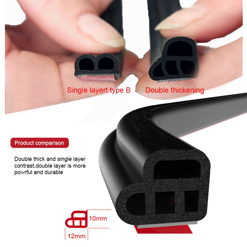 Faixa de vedação de borracha para porta de carro, tipo l, dupla camada, vedação, mercedes benz w202, w220, w204, w203, w210, w124, w211, w222, x204, amg, clk