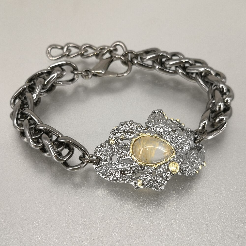 Dreamcarnival 1989 nova exagerada mulher pulseira áspera superfície festa jóias forte personagem água melão zircão vintage wb1240