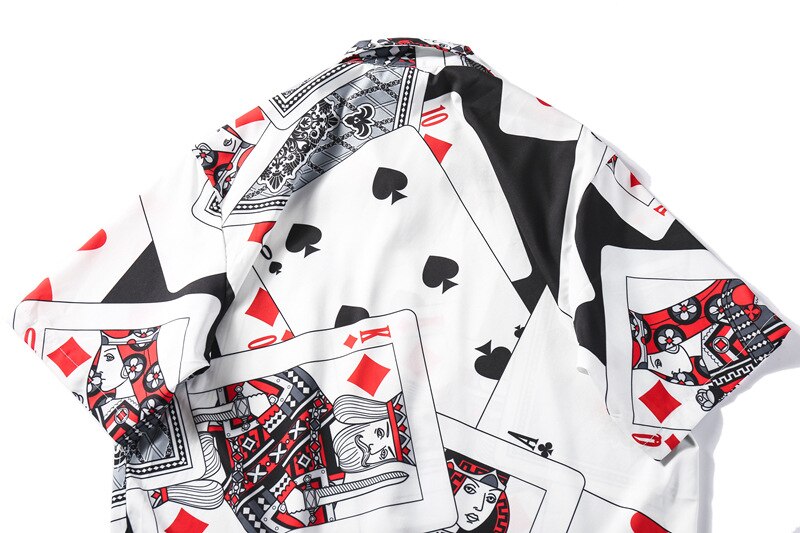 Chemise hawaïenne Streetwear hommes Hip Hop chemises Graffiti imprimer Harajuku plage chemise été décontracté chemise hauts à manches courtes HH188
