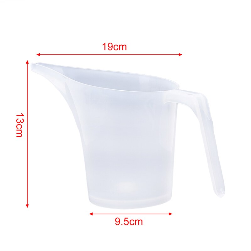 1000ML Plastic Measuring Cup Baking Needle Measuring Cup High Temperature Resistant With Scale Needle Pot Funnel Cup