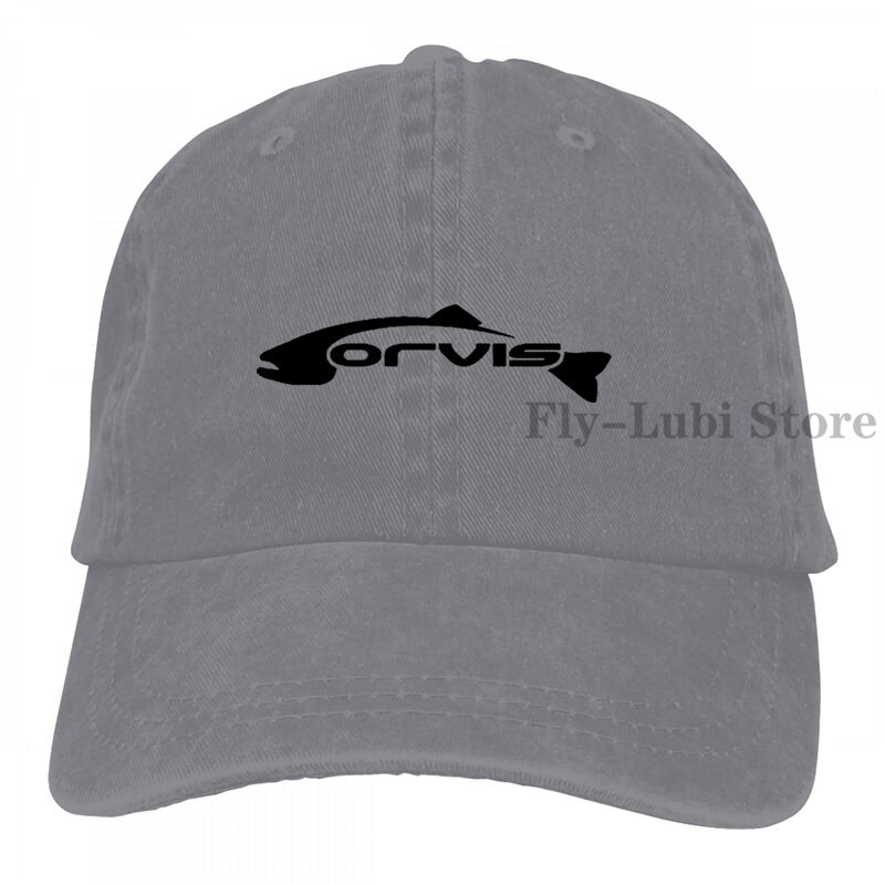 Corvis Fly Fishing Baseball cap men women Trucker Hats adjustable cap: 2-Gray