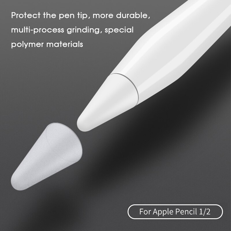 Nakładka Ochronna na Końcówkę Apple Pencil 1/2 - 8 szt. - Miękki Silikon - Pokrowiec na Pióro Dotykowe