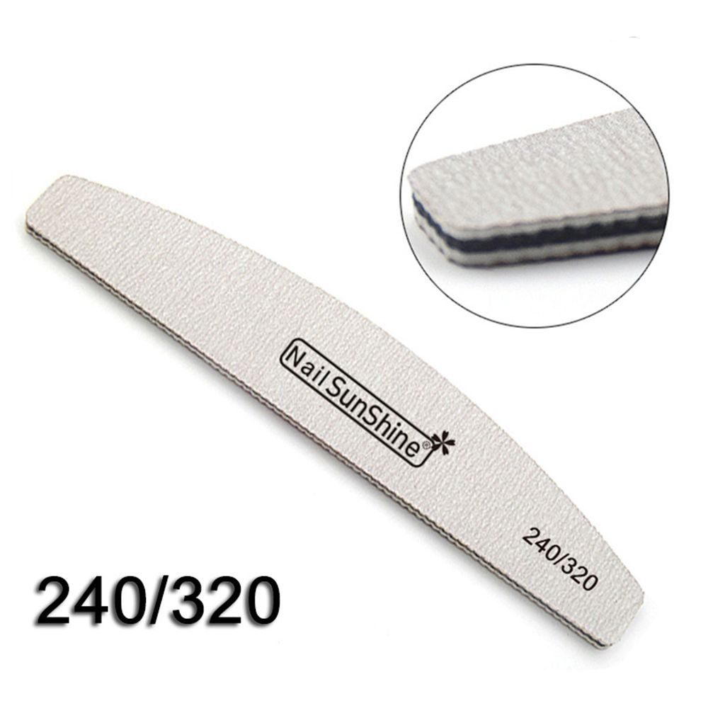 Tragbare Schwamm Streugut/Holz Nagel Dateien Doppelseitige Schleif Puffer Professionelle Nagel Pflege Schönheit Manikübetreffend Werkzeuge: Schwamm-Schwarz 240-320