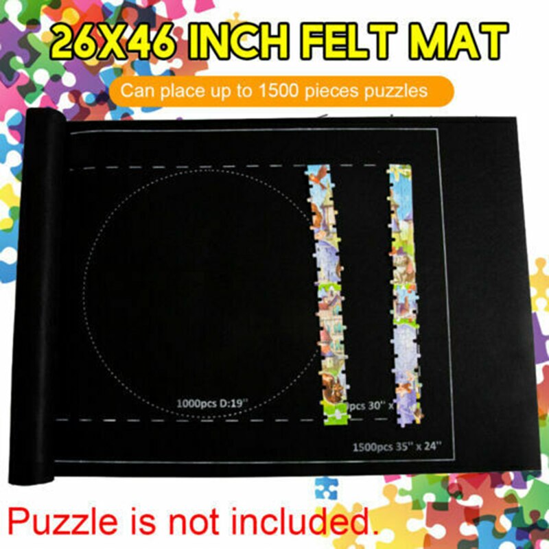 Jigsaw Puzzle Storage Mat Roll Up Puzzle Felt Storage For Up To 1500 Pieces
