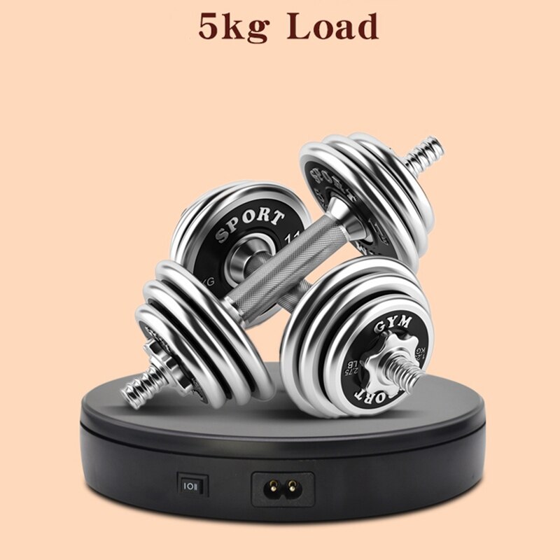 Electric Turntable Display Stand - 22cm Diameter - 5kg Max Load - 360° Rotation - Silent Operation