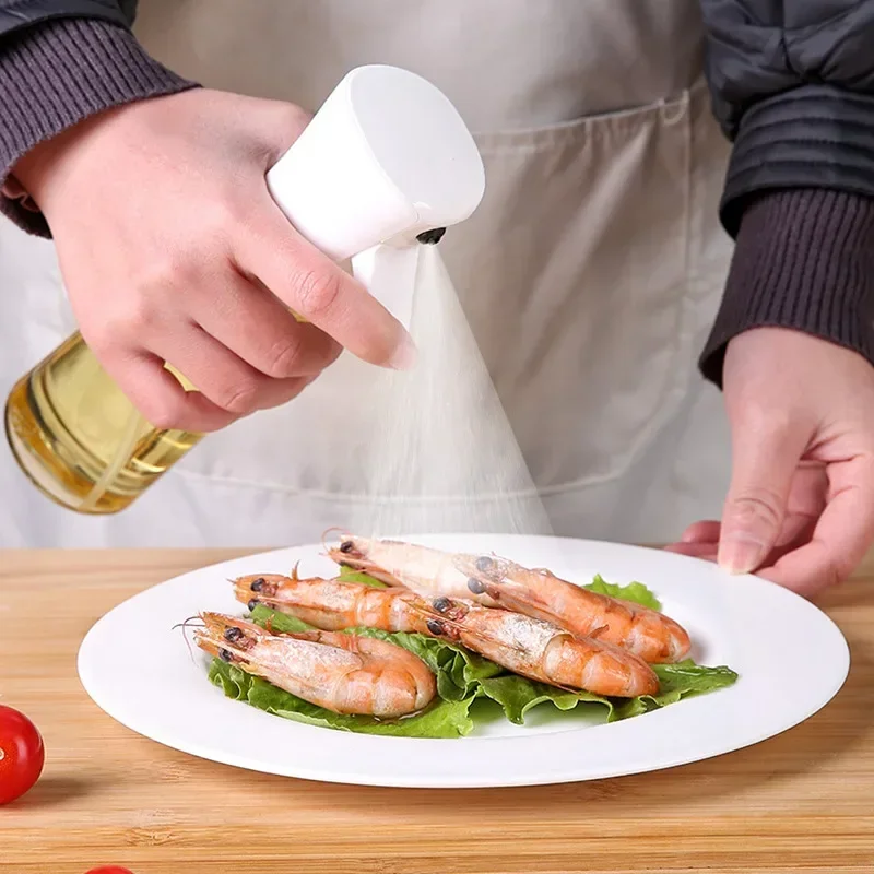 200ml/300ml Oil Spray Bottle Kitchen Cooking Olive Oil Dispenser Camping BBQ Baking Vinegar Soy Sauce Sprayer Containers