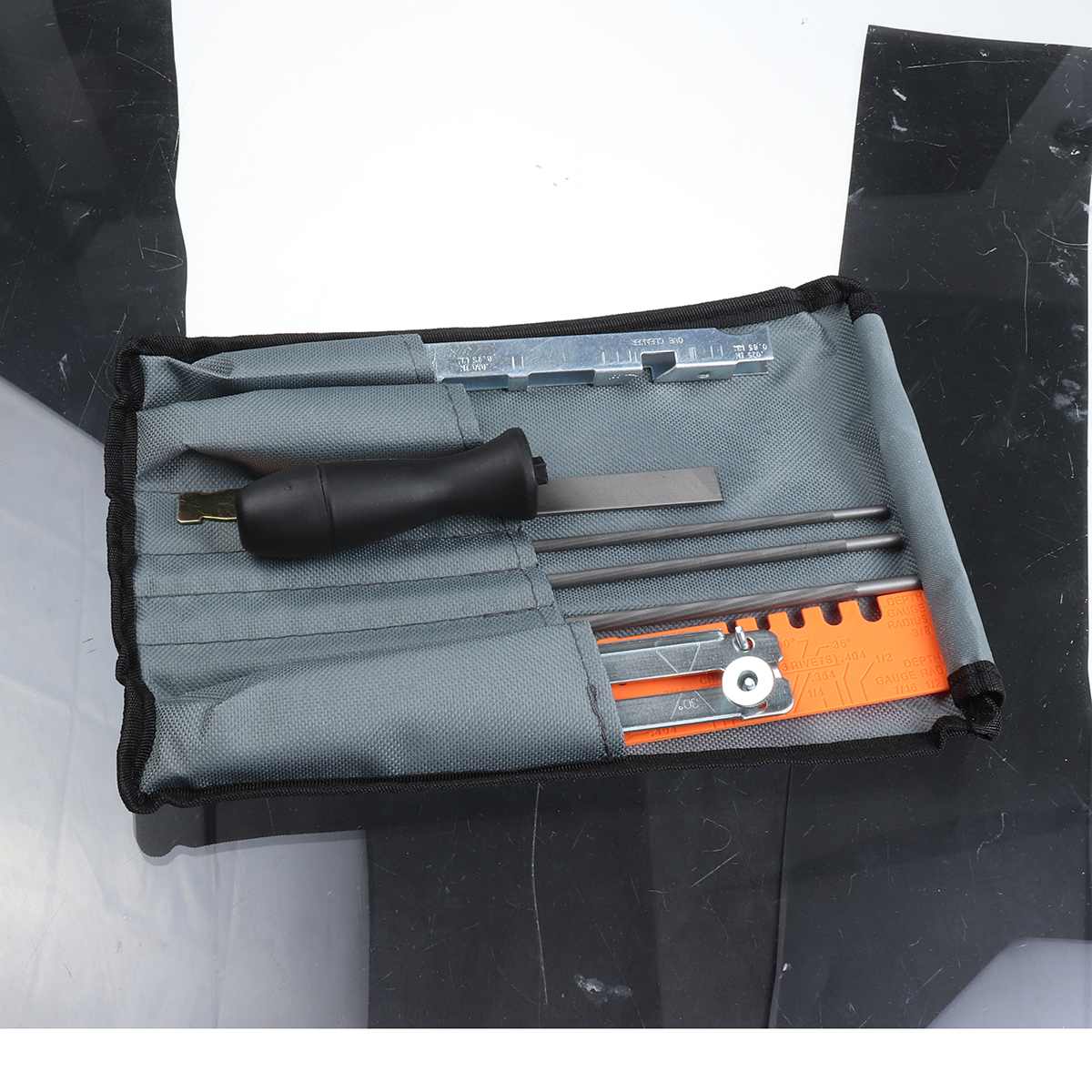 10Pcs Set High Chainsaw Chain Sharpening Kit Tool Set Guide Bar File Sharpener Tools Durable For Sharpen Your Chainsaw