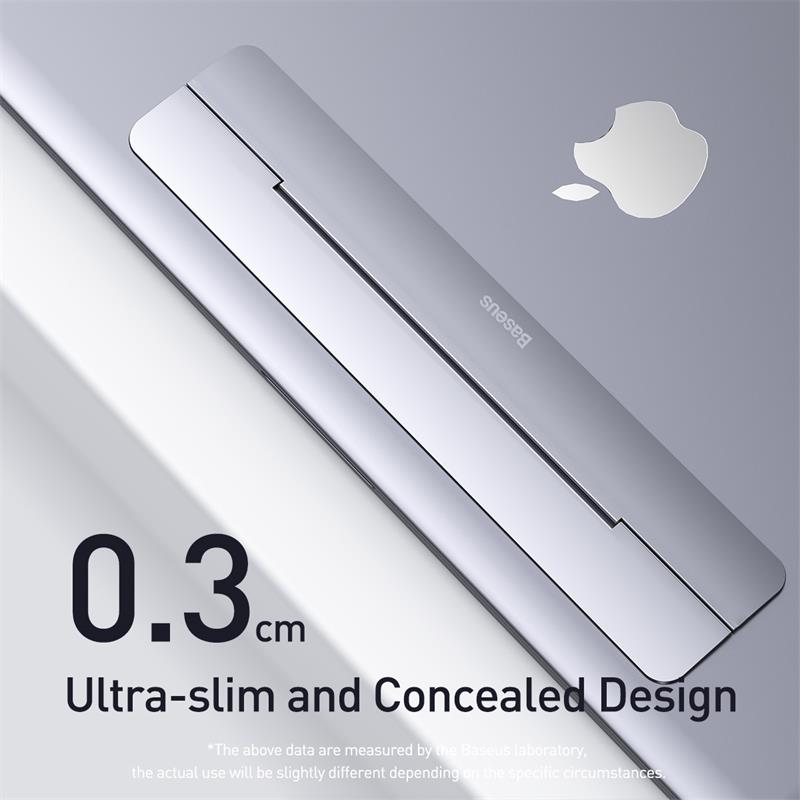 Soporte ajustable Baseus plegable de aluminio para portátil, portátil, ergonómico, 12-17 pulgadas para MacBook Air Pro
