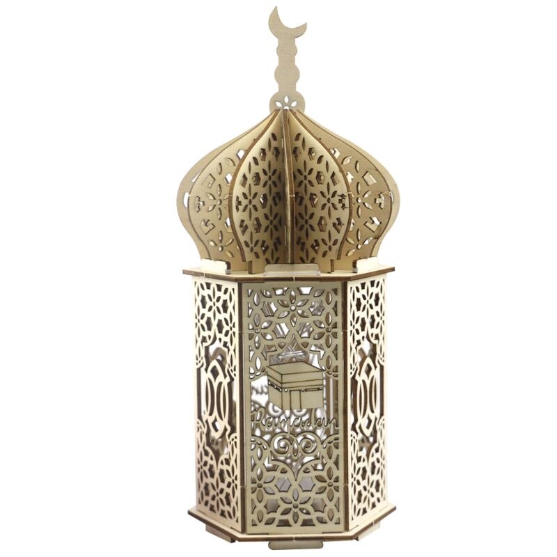 Muslimsk festival lys ramadan eid mubarak dekorationer træ førte lampe palads fyr islam fest forsyninger: Jm01946