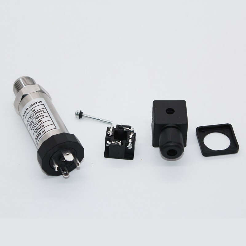 Stainless steel Gas and Liquid Pressure transmitter 0.1MPa 24V DC output 4-20mA DC pressure sensor