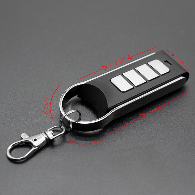 Clone ROGER Garage Door Remote Control for Roger TX22 H80 E80 TX54R TX52R Gate Opener 433.92MHz Fixed Code Keychain Style