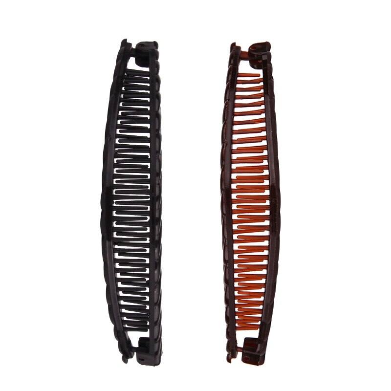 Pince à cheveux en forme de banane coréenne, de Barrettes de couleur unie pour femmes, épingles à cheveux, accessoires pour filles, pince queue de cheval