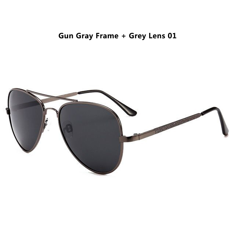 DIGUYAO Mode Ouder-kind zonnebril TAC Lens Gepolariseerde Bril Metalen Frame Zonnebril Rijden Spiegel mannelijke oculos de sol: Gun Gray---Grey--01
