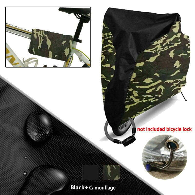 Capa protetora de chuva para bicicleta, proteção à prova d'água, uv para utilidade de bicicleta, tamanho externo, m, l. xl 4 cores
