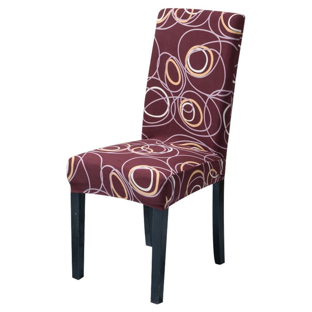 1pc- delige stoelhoes met elastische, vuilafstotende en afneembare bekleding voor dinerstoelen, bruiloften en andere evenementen.