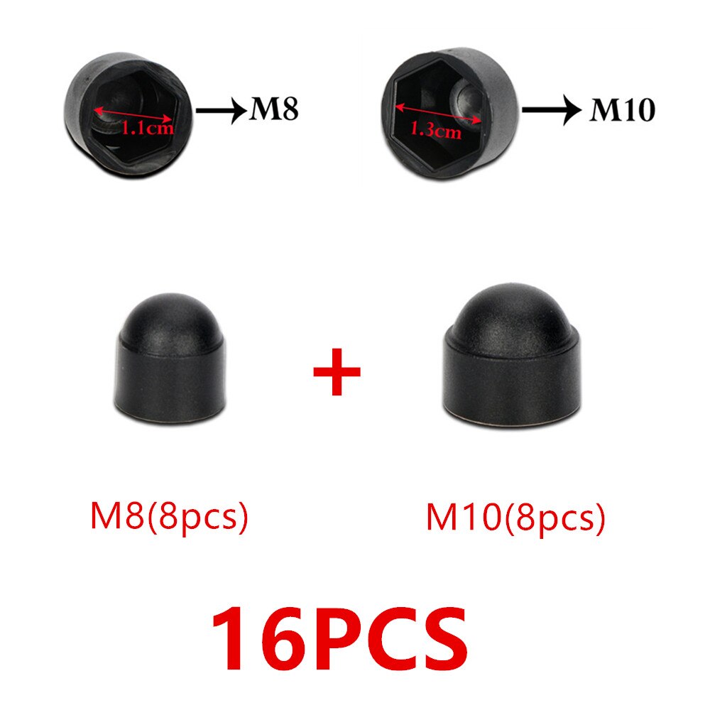 16 stk bil interiør tilbehør auniversal automatisk skruebeskyttelseshette til hyundai kia peugeot chevrolet mitsubishi suzuki styling