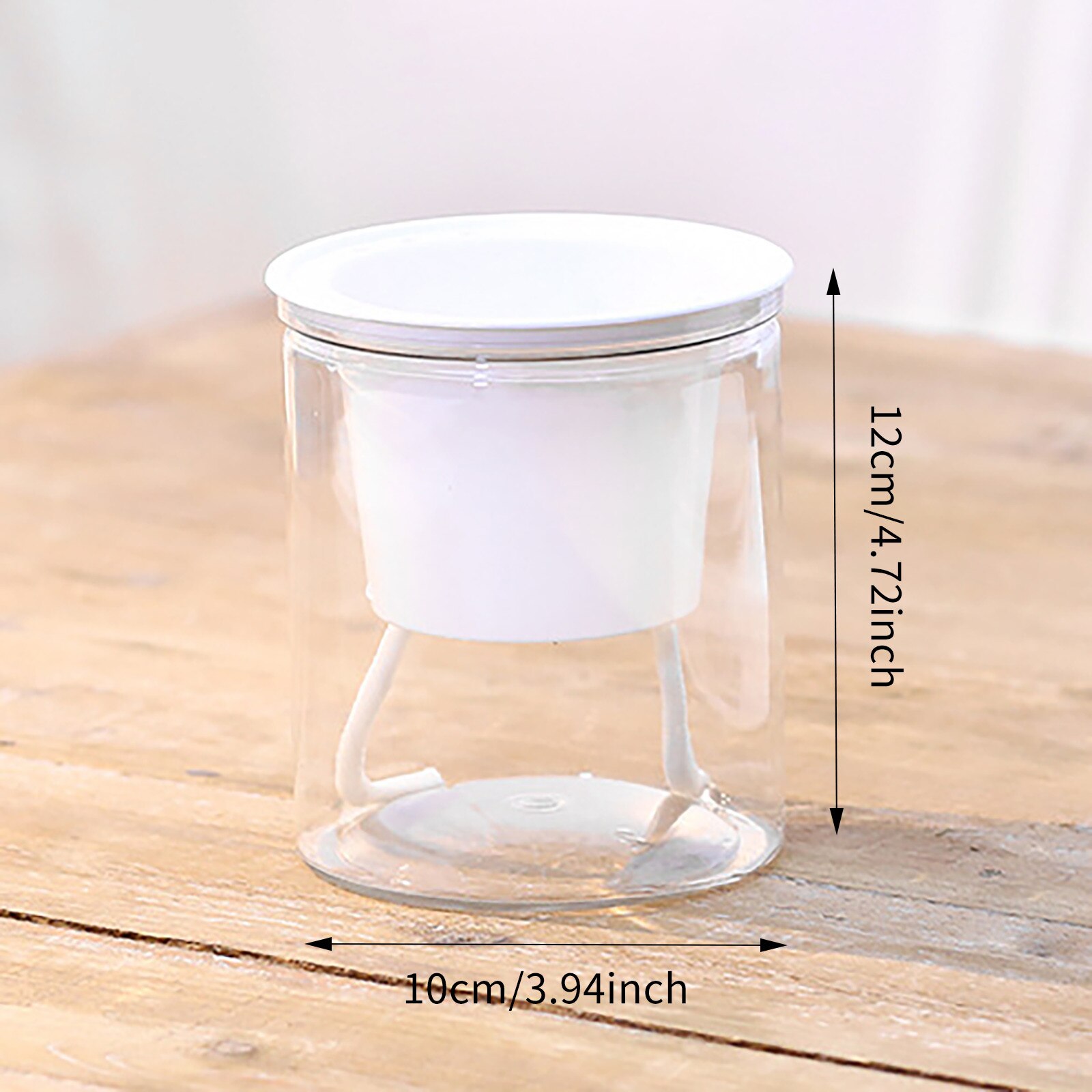 Automatische Water-Absorberende Bloempot Hydrocultuur Plastic Thuis Muur Gemonteerde Potplant Bonsai Mini Tuin Bloempot Tuin: E