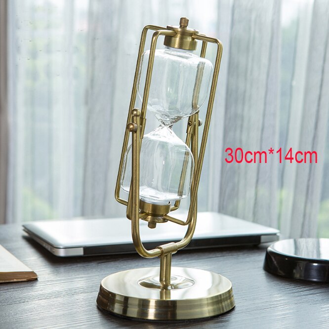 Tom sand glas timglas tid timglas timer metall studie vardagsrum kontor skrivbord dekoration hemtillbehör