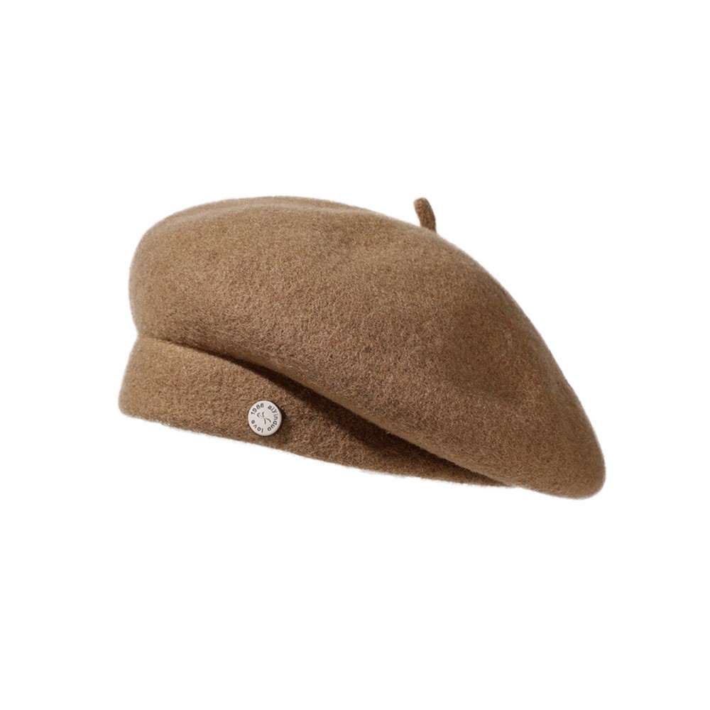 Baret Hoed Dames Herfst Winter Licht Luxe Wolmix Show Gezicht Kleine Mode Schilder Hoeden Engeland Retro Bud Cap