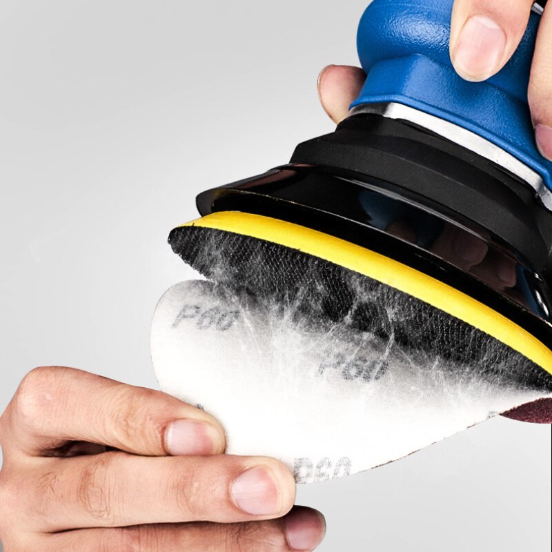 10Pcs Sandpaper Round Shape Sanding Discs Hook Loop Sanding Paper Buffing Sheet Sandpaper 6 Hole Sander Polishing Pad 125mm