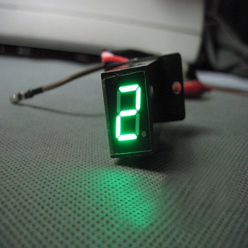 Indicador de marchas digital universal para motocicleta, indicador de marchas de 5 velocidades, pantalla de vehículo todoterreno, sensor de palanca de cambios, pantalla verde