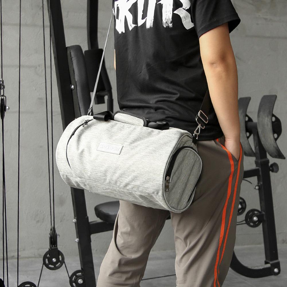 Treningsbag sportsvesker menn kvinner trening tas for sko dame fitness yoga reise bagasje skulder svart sac de sport