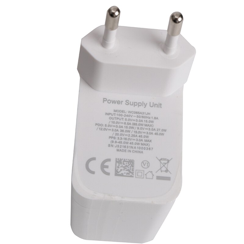 65W EU US Warp Charger For OnePlus 9 Pro 9R 8T 6A USB-C to USB-C Dash/Warp Charging Adapter For One Plus 8 Pro Nord 7T Pro 7 6 5