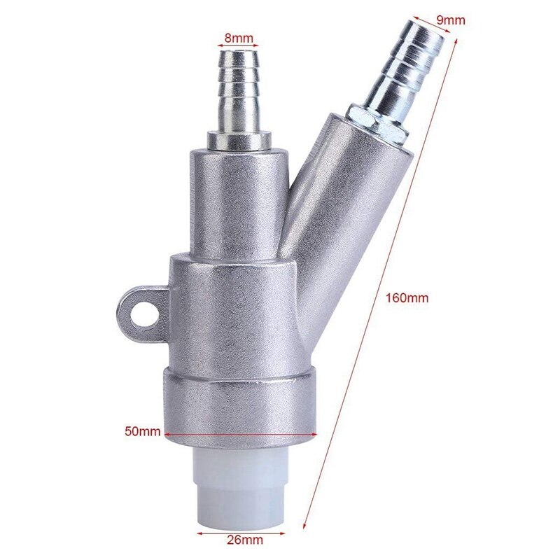 Chorro de arena de aire, herramienta de chorro de arena para quitar el polvo de óxido, herramienta de aire de chorro de arena con boquilla de carburo de boro (8Mm)