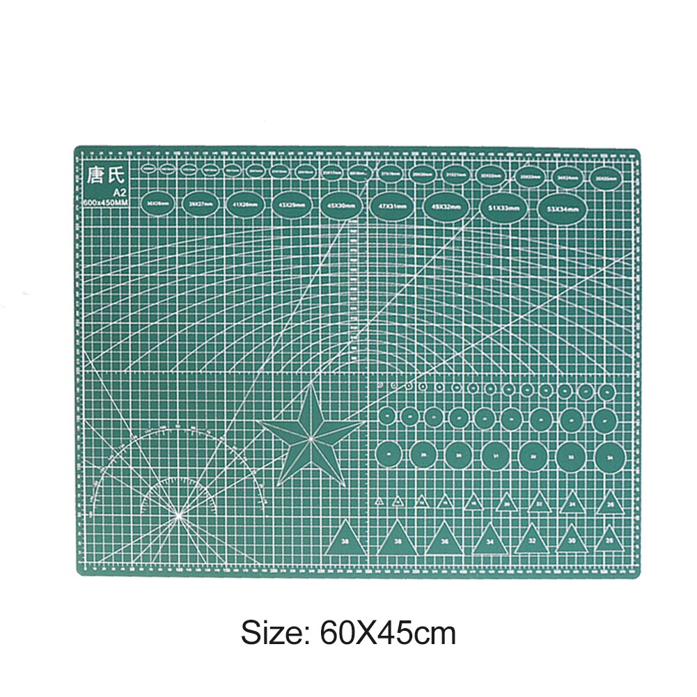 A2 Double-sided Cutting Board PVC Cutting Mat Pad Patchwork Writing Antiskid Antistatic Students Families Office Drawing Tool