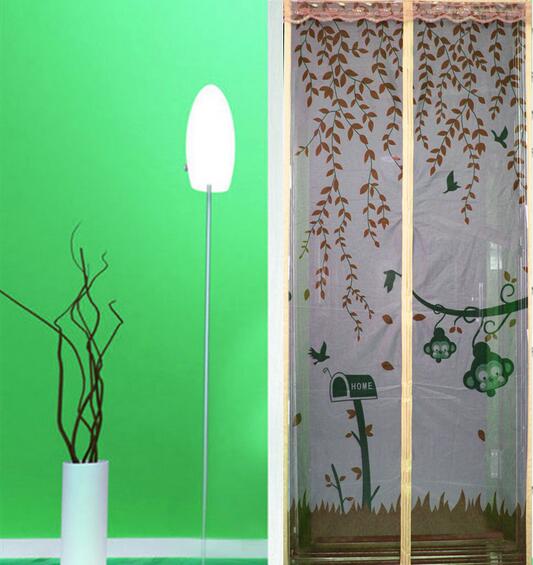 80/90x210cm Mute Magnet Mosquito Door Net Summer mosquito free Mesh magnetic Curtain Polyester Door Screen
