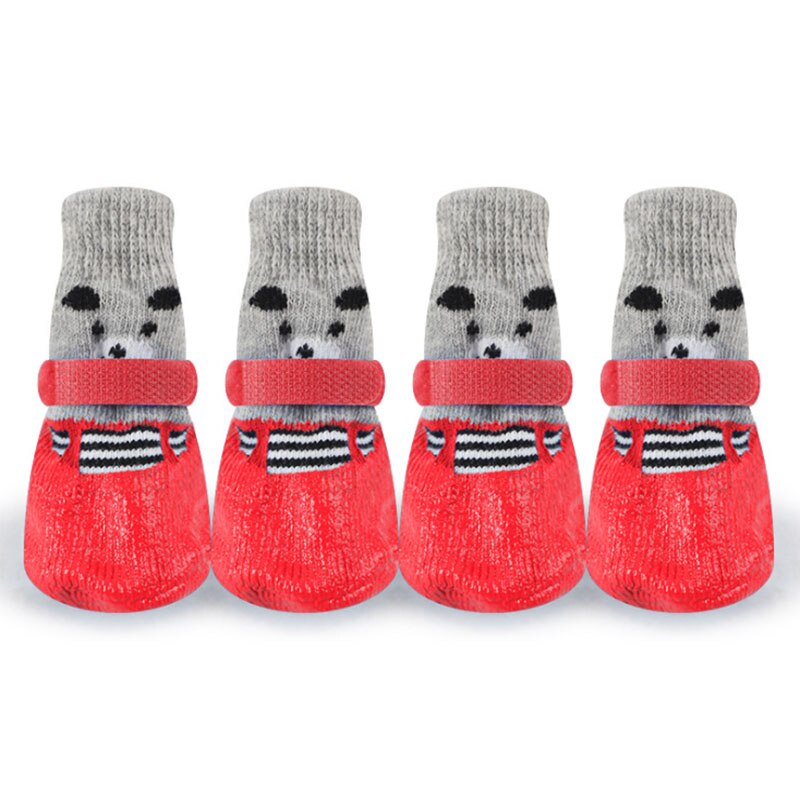 Calcetines antideslizantes para perros y cachorros, botas creativas pequeñas para perros y Chihuahua, suministros para mascotas OO50WZ