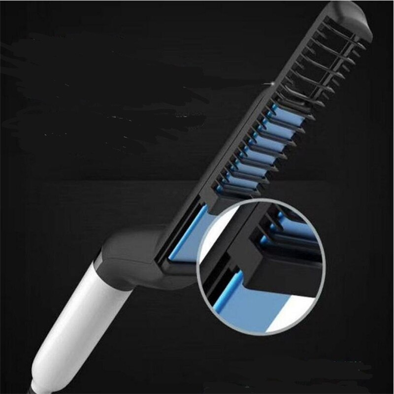 Electric Man Hair Straightener Brush Comb Hairstyl... Grandado