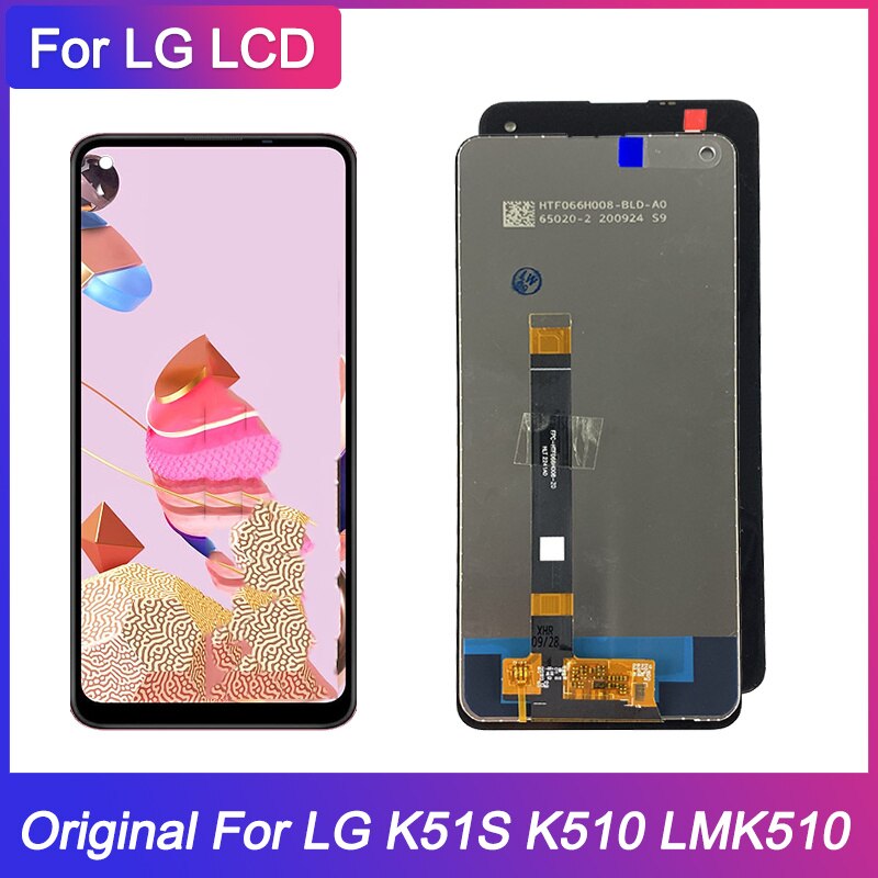 Original Für LG K51S K510 LMK510EMW LM-K510EMW LM-K510 LCD Anzeige Touchscreen Digitizer Montage + Rahmen Für LG K51S