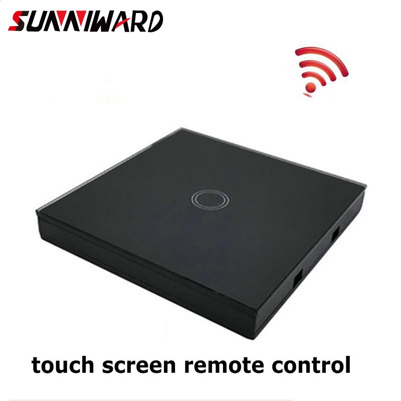 Eu Standard Double Control Switch Wireless Remote Control Transmitter 433 Mhz Glass Panel Switch Shape For Wall Light