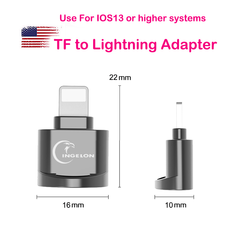 Micro SD Card Reader cartao de memoria Memory Card Adaptador OTG to Lightning Adapter TF Converter Cheap Product For iphone/ipad
