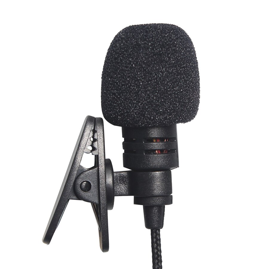 3.5mm Jack Lavalier Microphone Mini Portable Microphone Universial Clip-On for Lecture Teaching Conference Guide Studio Mic