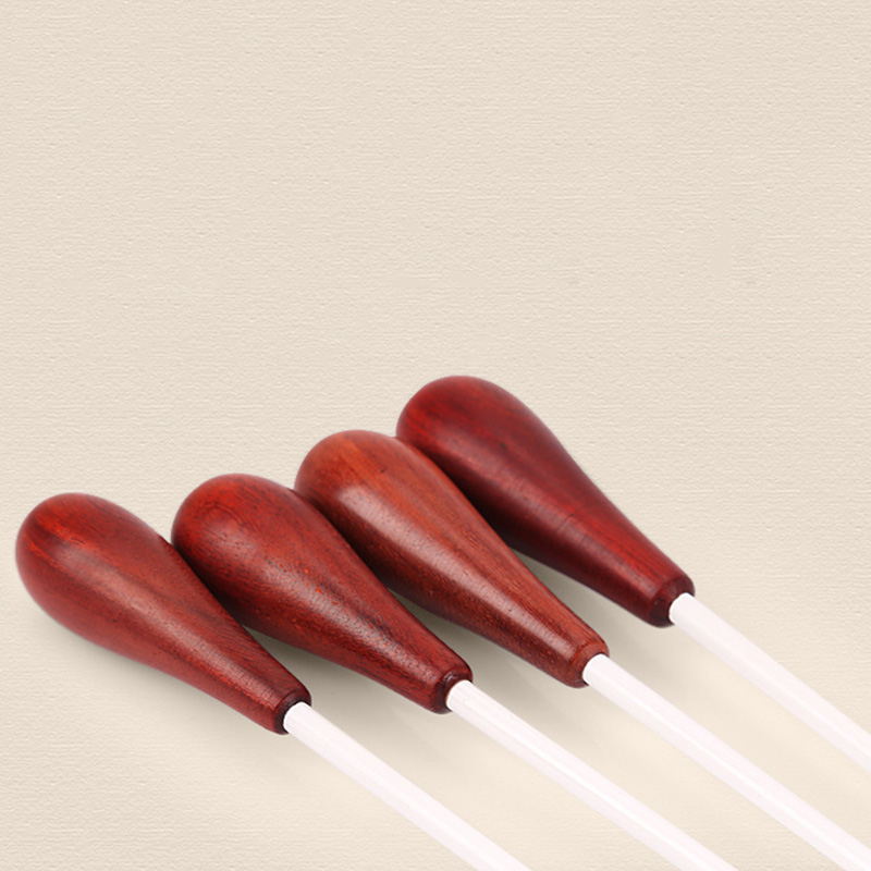 38cm Muziek Dirigent Custom Stok Ritme Band Muziek Directeur Dirigent Lood Stok Palissander Handvat