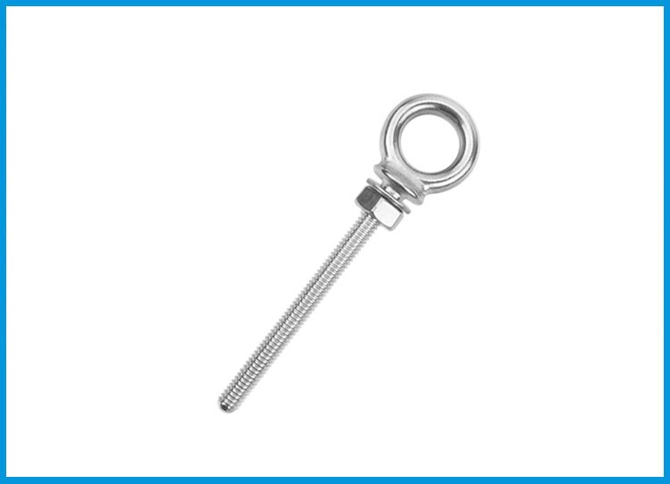 BSET MATEL M6*60mm Marine Grade 316 stainless steel longer Lifting Eye Bolts lift eye bolt Screws Ring Loop Hole for Cable Rope