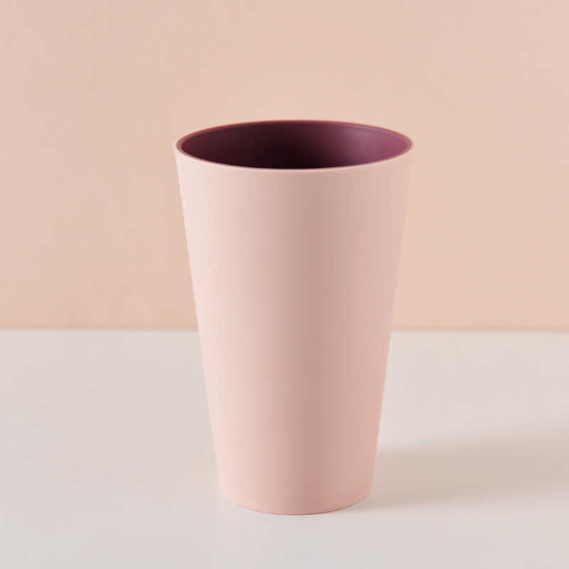 Pp materiale tandbørsteholdere vasker drikke nordisk stil plastkop hjem badeværelse letvægts tandkrus 400/300ml: 5