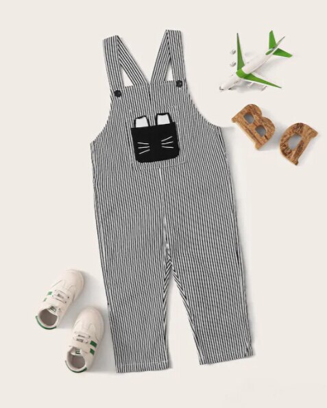 Pudcoco Sommer Kleinkind Overalls Baby Hosenträger Hosen Plaid Baby Junge Mädchen Sleeveless Gentleman Overall Für Kinder: Striped Suspenders / 3T