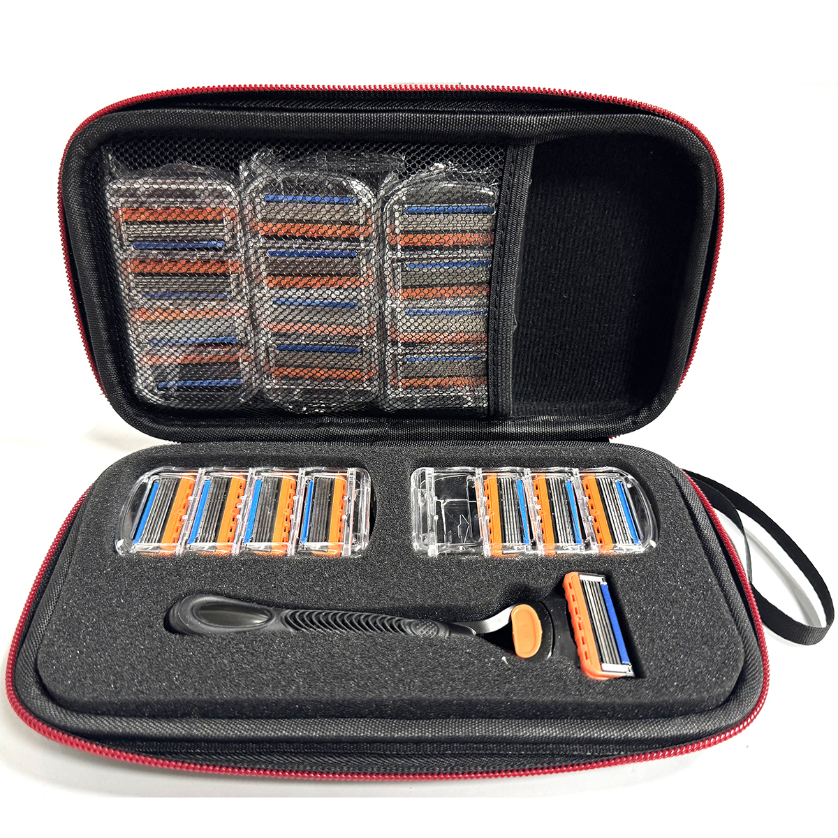 Bindend Scheermes voor Mannen Gezicht Haar Baard Scheren Handmatig Scheerapparaat Cassettes Vervanging Scheerhoofden Vervangbare snijkop Met Zak